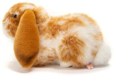 Teddy-Hermann Hase Liegend Hellbraun/weiß Gescheckte, 30 Cm 4 Teddy-Hermann Hase Liegend Hellbraun/weiß Gescheckte, 30 Cm – Bild 4