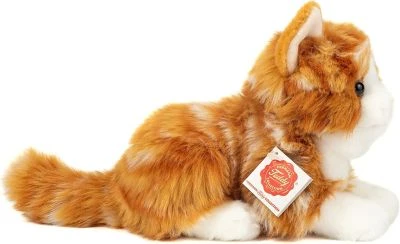 Teddy-Hermann Spielzeug/Puppen & Plüschspielzeug/Plüschspielzeug/Kuscheltiere Teddy Hermann 91837 Katze Liegend Rot Getigert 20 Cm, Kuscheltier, Plüschtier Mit Recycelter Füllung, Nachhaltig Rot 2 Teddy-Hermann Spielzeug/Puppen & Plüschspielzeug/Plüschspielzeug/Kuscheltiere Teddy Hermann 91837 Katze Liegend Rot Getigert 20 Cm, Kuscheltier, Plüschtier Mit Recycelter Füllung, Nachhaltig Rot – Bild 2