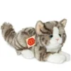Teddy-Hermann Katze Liegend Grau 20 Cm