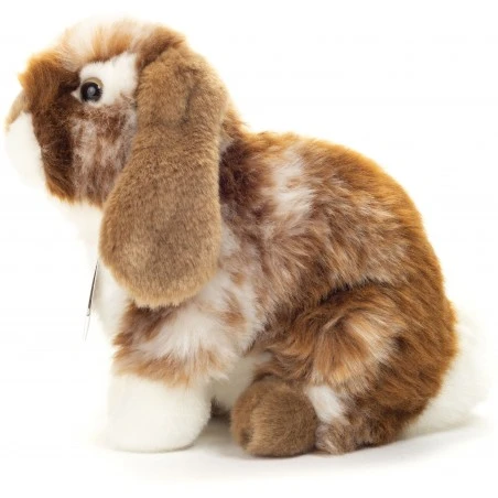 Teddy-Hermann - Hase Sitzend Dunkelbraun/weiß Gescheckt 20 Cm 2 Teddy-Hermann - Hase Sitzend Dunkelbraun/weiß Gescheckt 20 Cm – Bild 2