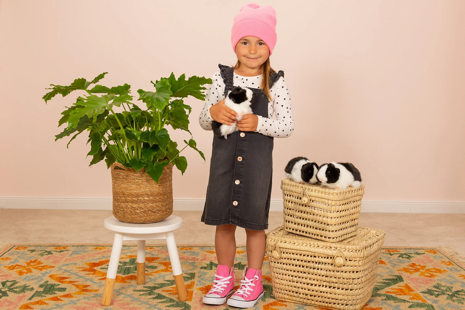 Meerschweinchen Schwarz/weiß 20 Cm 5 Meerschweinchen Schwarz/weiß 20 Cm – Bild 5